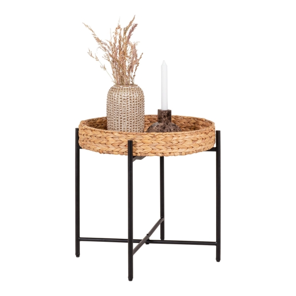 Stolik pomocniczy Naro 50cm naturalny hiacynt - House Nordic