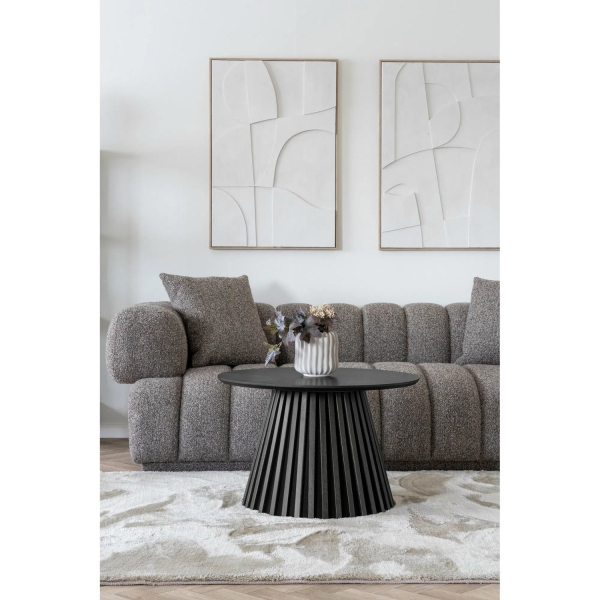 Stolik kawowy Osaka 70cm dąb czarny - House Nordic