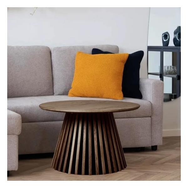 Stolik kawowy Osaka 70cm dąb dymiony - House Nordic