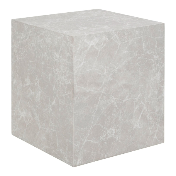 Stolik kawowy Prague 40x40cm szary marmur - House Nordic