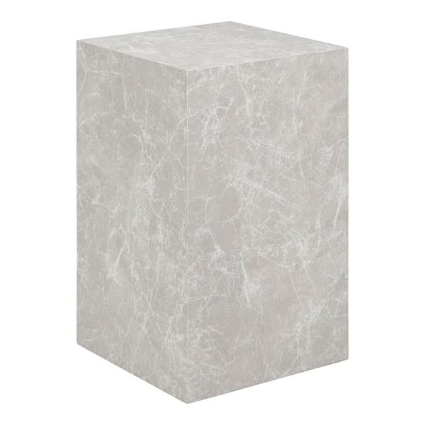 Stolik kawowy Prague 30x30cm szary marmur - House Nordic