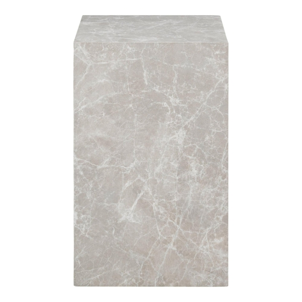Stolik kawowy Prague 30x30cm szary marmur - House Nordic
