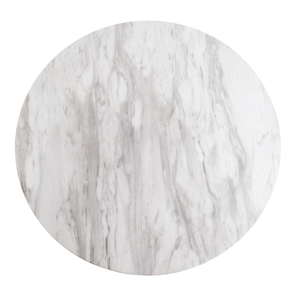 Stół Bolzano 90cm marmur/ złoty - House Nordic ApS
