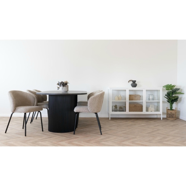 Stół Boavista 100x210cm brązowy ciemny - House Nordic ApS