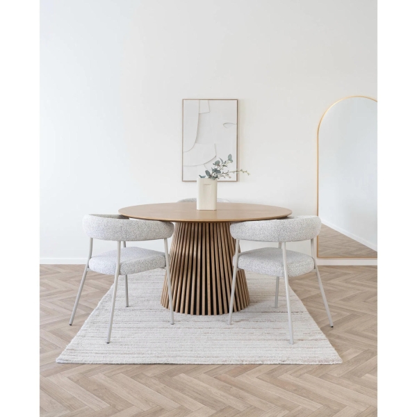 Krzesło Trivio boucle beżowe/kaszmir - House Nordic ApS