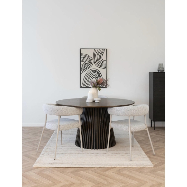 Krzesło Trivio boucle beżowe/kaszmir - House Nordic ApS