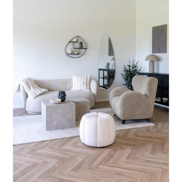Zestaw 2 stolików kawowych Prague szary marmur - House Nordic ApS
