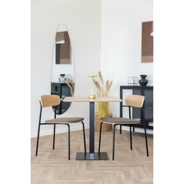 Stół Fano 70x70cm naturalny/ czarny - House Nordic ApS