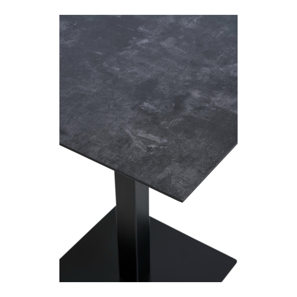 Stół Fano 70x70cm szary kamień/ czarny - House Nordic ApS