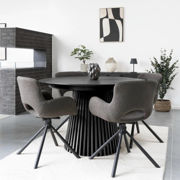 Stół rozkładany Osaka 120/200cm dąb czarny - House Nordic ApS