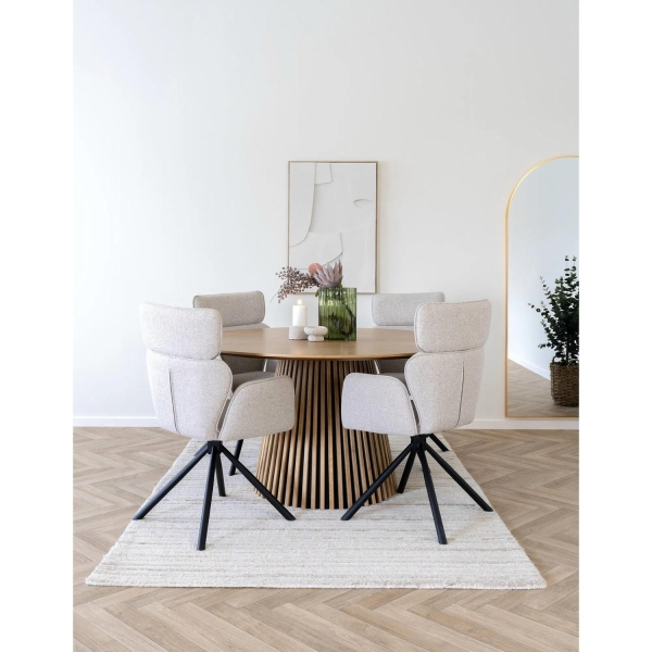 Stół okrągły Osaka 140cm dąb naturalny - House Nordic ApS
