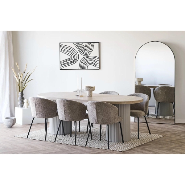 Stół Solva 100x220cm jesion/beżowy - House Nordic ApS