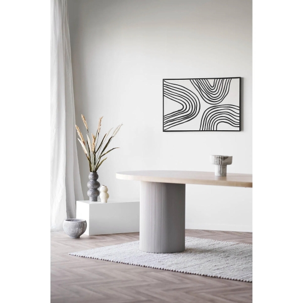 Stół Solva 100x220cm jesion/beżowy - House Nordic ApS
