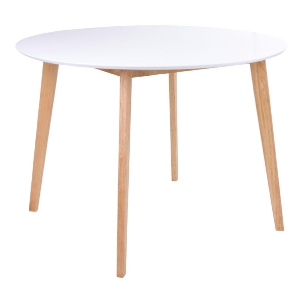 Stół Vojens 105cm biały/naturalny - House Nordic ApS
