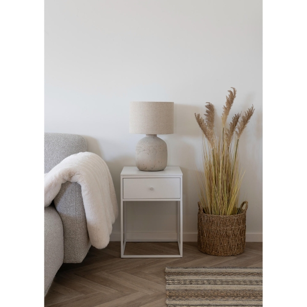 Lampka Bilby ceramiczna szarobeżowa - House Nordic ApS