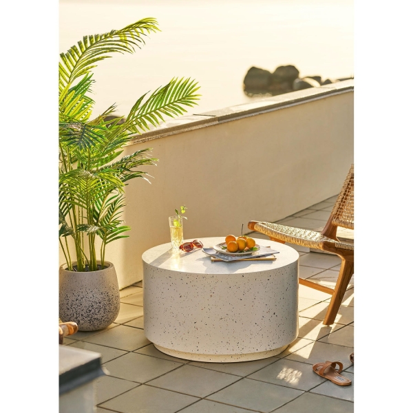 Stolik kawowy Bonn imitacja lastryko 70 cm - House Nordic ApS