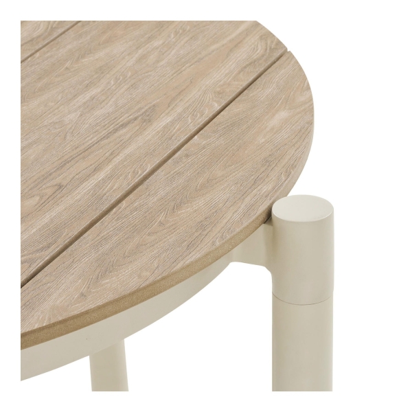 Stół Abela okrągły piaskowy/naturalny 90cm - House Nordic ApS