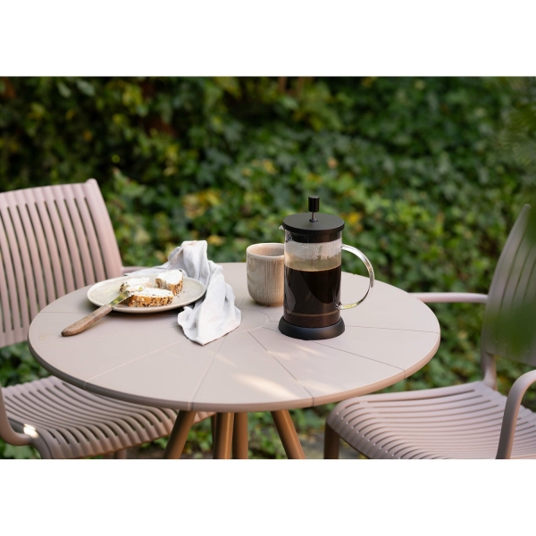 Stół Barletta Bistro okrągły taupe 70cm - House Nordic ApS