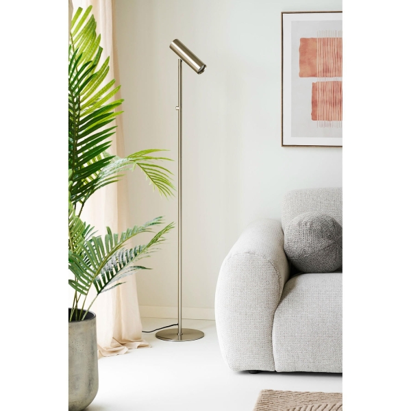 Lampa podłogowa Paris srebrna - House Nordic ApS