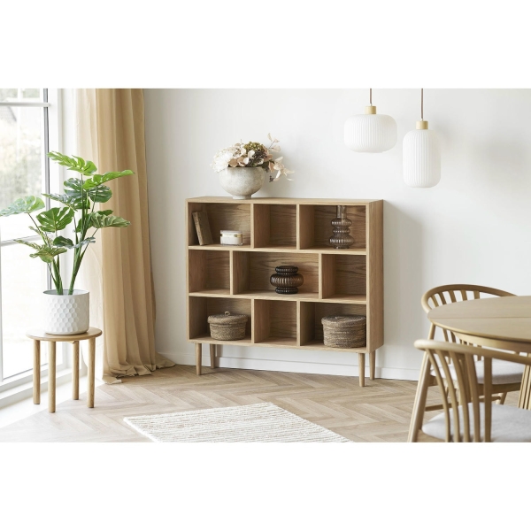 Lampa wisząca Argalo szkło/drewno, biała, 30 cm - House Nordic ApS