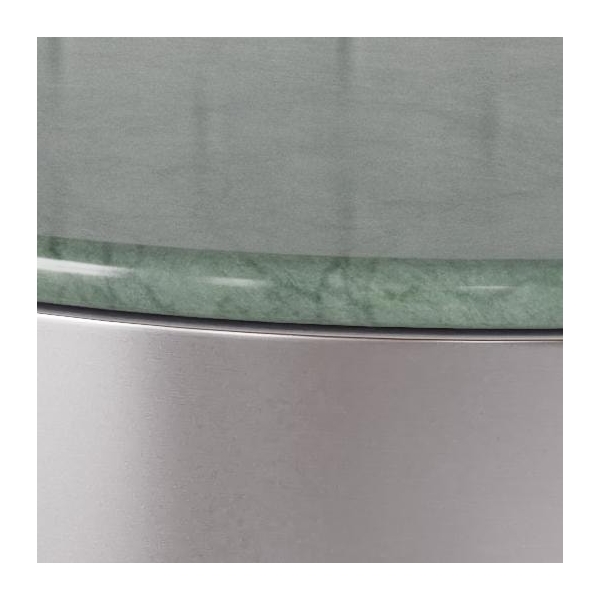 Stolik kawowy Cangas 80cm marmur/niklowany - ACTONA