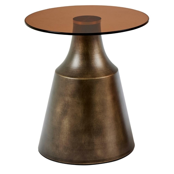 Stolik kawowy Dunsley 45cm brązowy - ACTONA