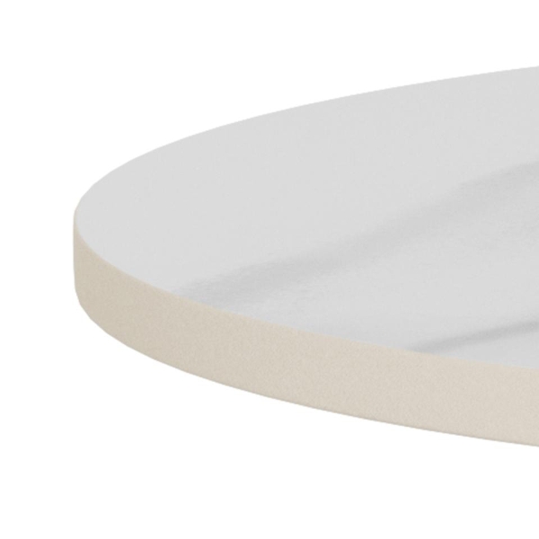 Stolik kawowy Santorini 45cm biały ceramiczny/ czarny - ACTONA