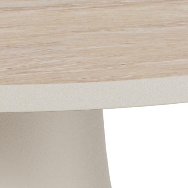 Stolik kawowy Santorini 45cm beżowy ceramiczny - ACTONA
