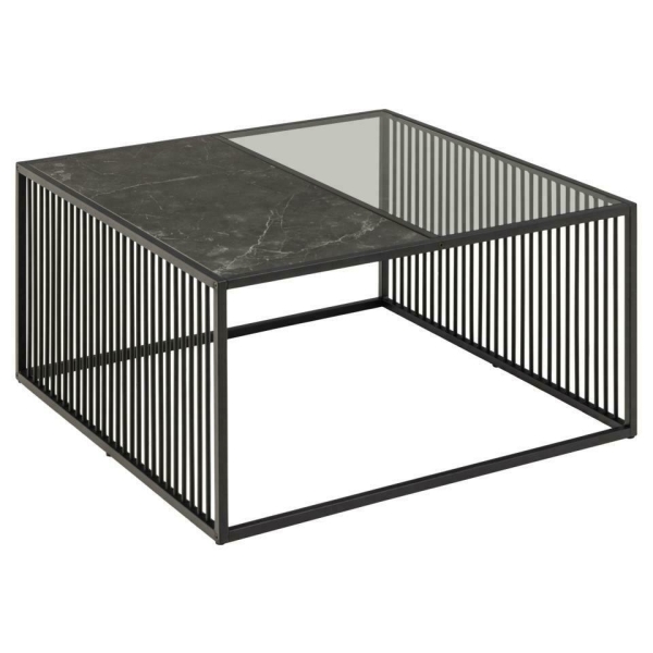 Stolik kawowy Strington 80x80cm szkło/Izmir - ACTONA