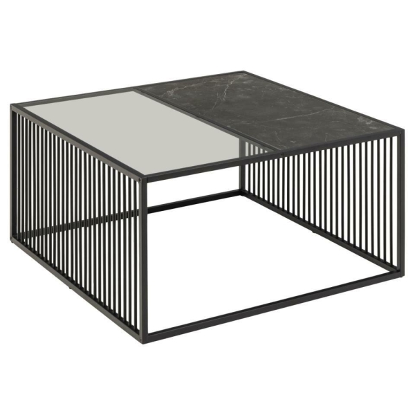 Stolik kawowy Strington 80x80cm szkło/Izmir - ACTONA