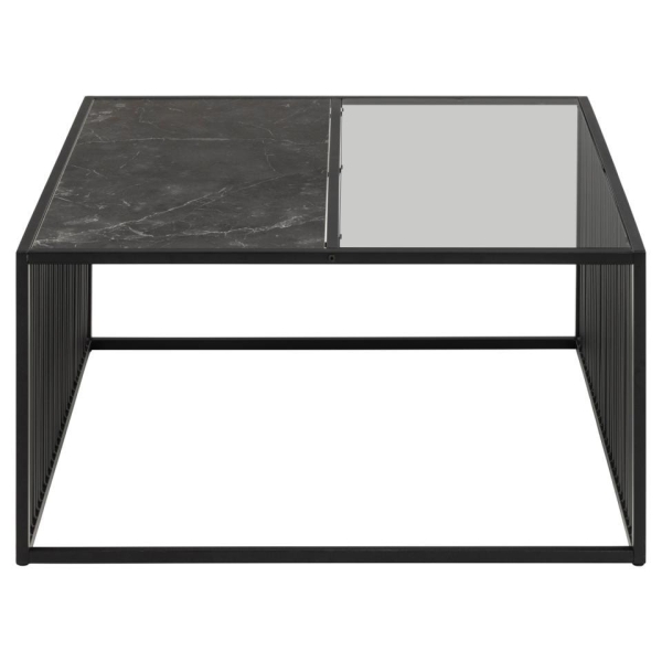 Stolik kawowy Strington 80x80cm szkło/Izmir - ACTONA