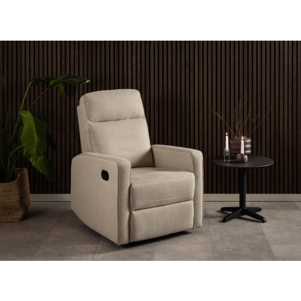 Fotel recliner Asila beżowy Basel 24 - ACTONA