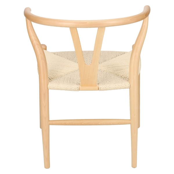Krzesło Wicker Naturalne Naturalne inspi rowane Wishbone - D2 DESIGN