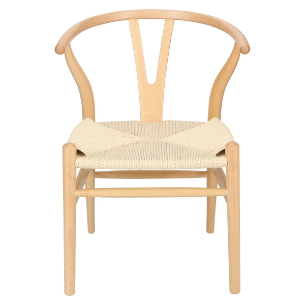 Krzesło Wicker Naturalne Naturalne inspi rowane Wishbone - D2 DESIGN