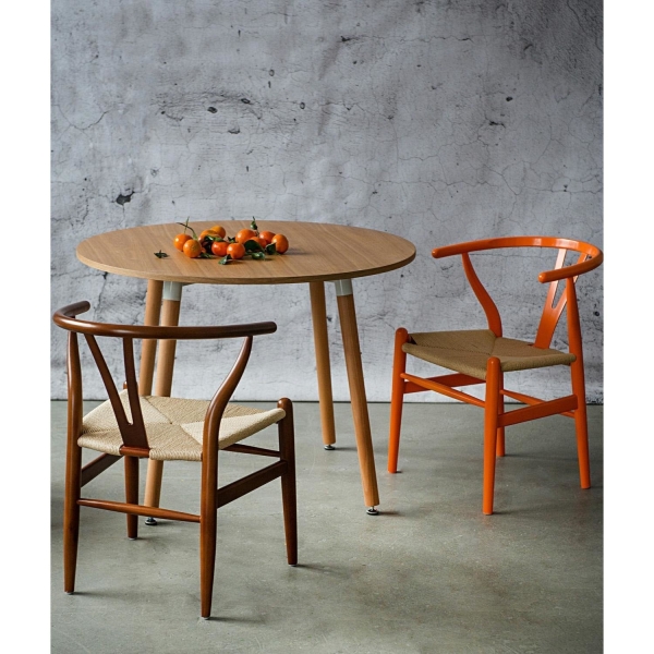 Krzesło Wicker Naturalne Naturalne inspi rowane Wishbone - D2 DESIGN