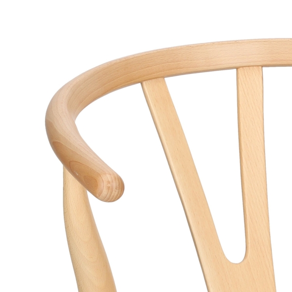 Krzesło Wicker Naturalne Naturalne inspi rowane Wishbone - D2 DESIGN