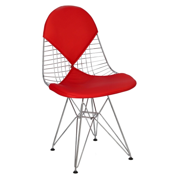 Krzesło Net double czerwona poduszka - D2 DESIGN