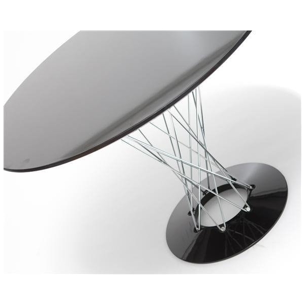 Stół Cyklon okrągły, czarny - D2 DESIGN