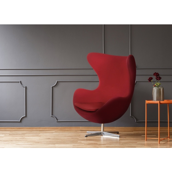Fotel Jajo czerwony kaszmir 24 Premium - D2 DESIGN