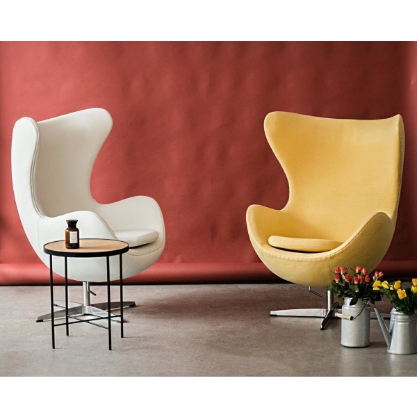 Fotel Jajo biała skóra 01 Premium - D2 DESIGN