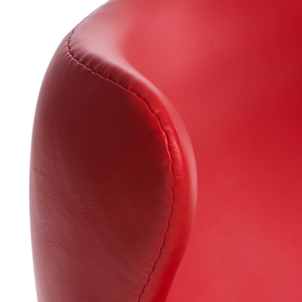 Fotel Jajo czerwona skóra 65 Premium - D2 DESIGN