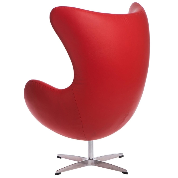 Fotel Jajo czerwona skóra 65 Premium - D2 DESIGN