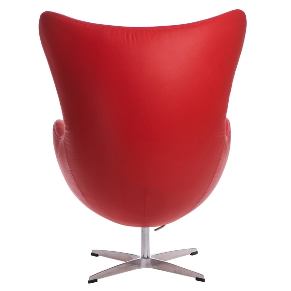 Fotel Jajo czerwona skóra 65 Premium - D2 DESIGN