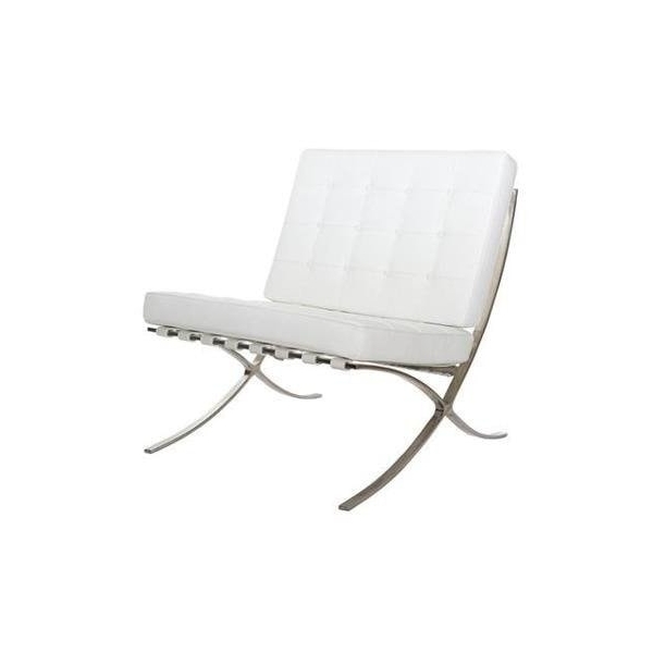 Fotel BA1 biała eko skóra - D2 DESIGN