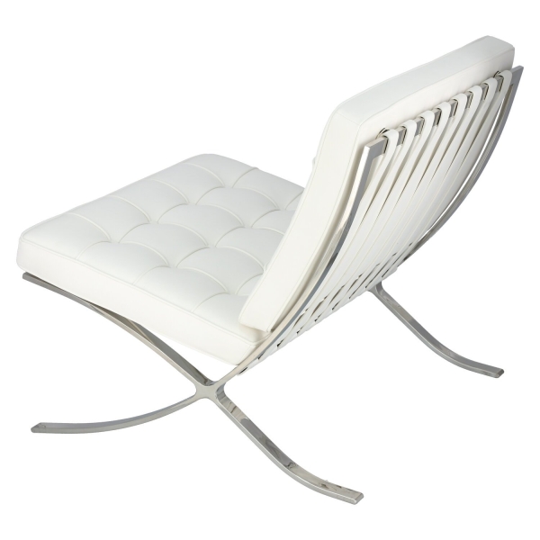 Fotel BA1 biała eko skóra - D2 DESIGN