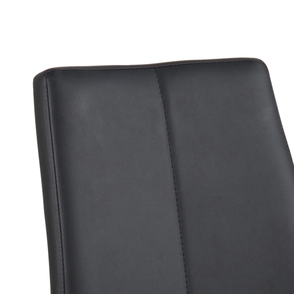 Krzesło Asama black PU - ACTONA