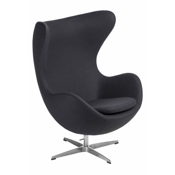 Fotel Jajo kaszmir grafitowy 26 Premium - D2 DESIGN