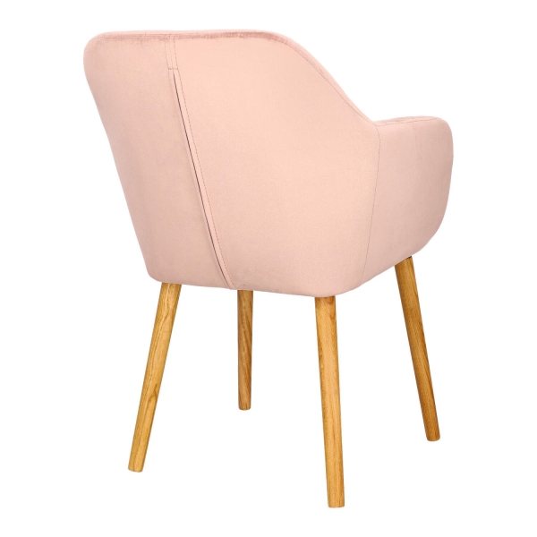 Krzesło Emilia Velvet dusty rose - ACTONA