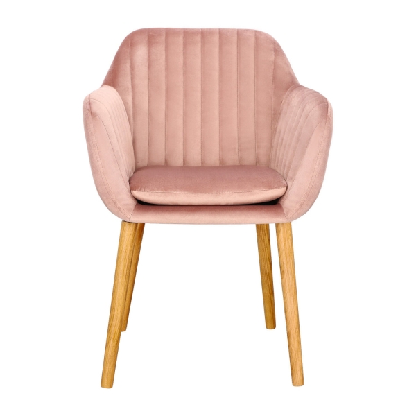Krzesło Emilia Velvet dusty rose - ACTONA