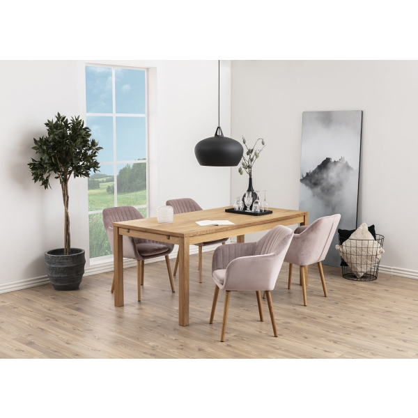 Krzesło Emilia Velvet dusty rose - ACTONA